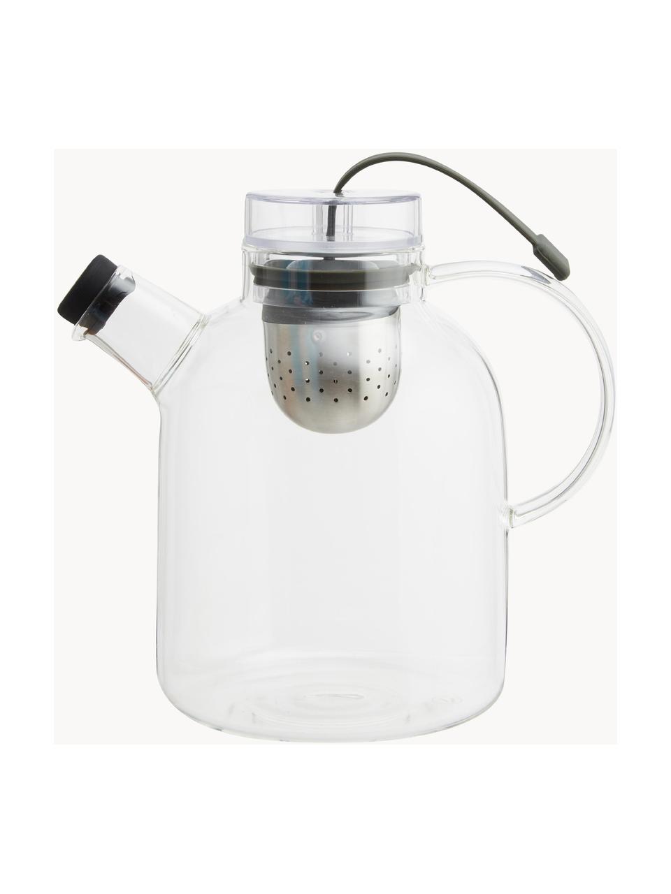 Teiera in vetro con filtro per il tè Kettle 1,5 L, Brocca: vetro, Trasparente, 1.5 L