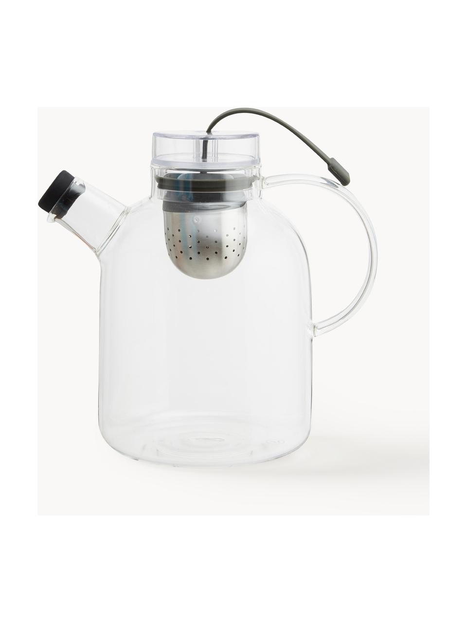 Dzbanek do herbaty ze szkła z zaparzaczem Kettle, 1,5 l, Transparentny, 1,5 l