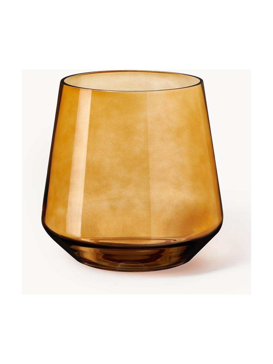 Mundgeblasene Glas-Vase Joyce, Glas, Hellbraun, Ø 16 x H 16 cm