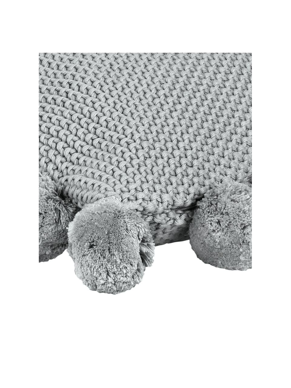 Gebreide kussenhoes Molly met pompoms, 100% katoen

Het materiaal dat in dit product wordt gebruikt, is getest op schadelijke stoffen en gecertificeerd volgens STANDARD 100 door OEKO-TEX® 11.HIN.00050 HOHENSTEIN HTTI., Lichtgrijs, B 40 x L 40 cm