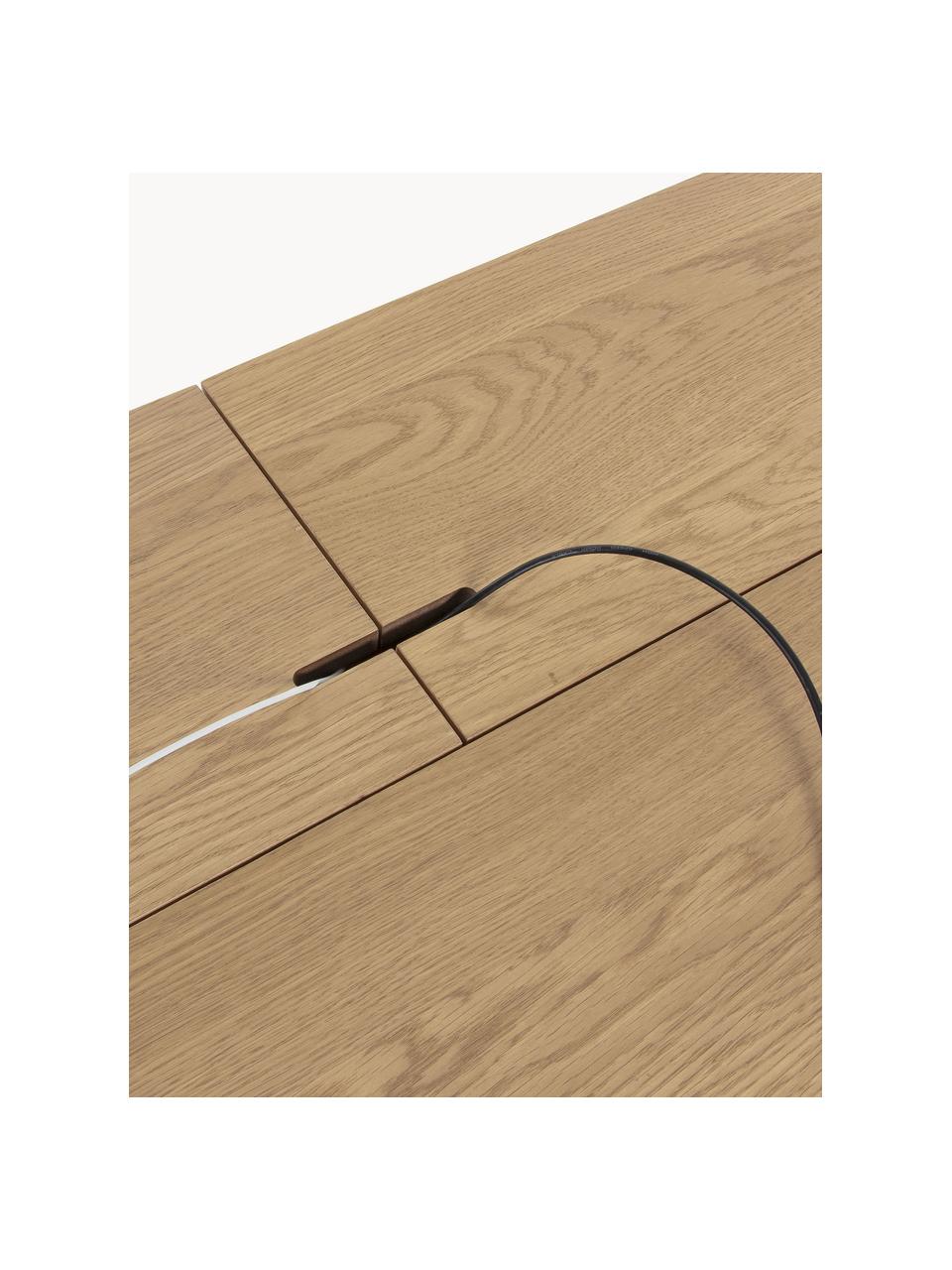 Dřevěný psací stůl s otvorem pro vedení kabeláže Jacques, Dubové dřevo, Š 120 cm, H 65 cm