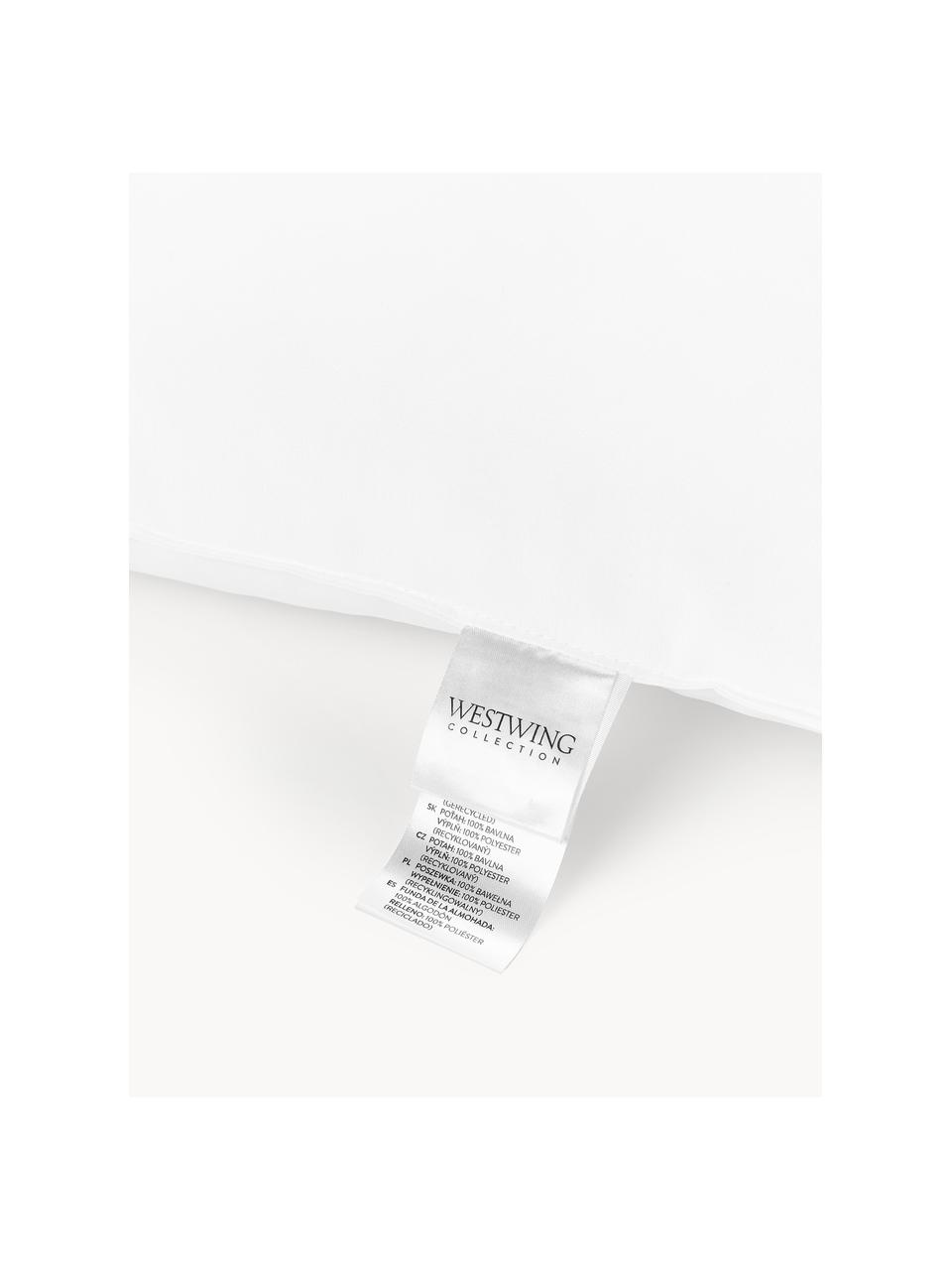 Relleno de cojín de microfibras Sia, tamaños diferentes, Funda: 100% algodón, Blanco, An 45 x L 45 cm
