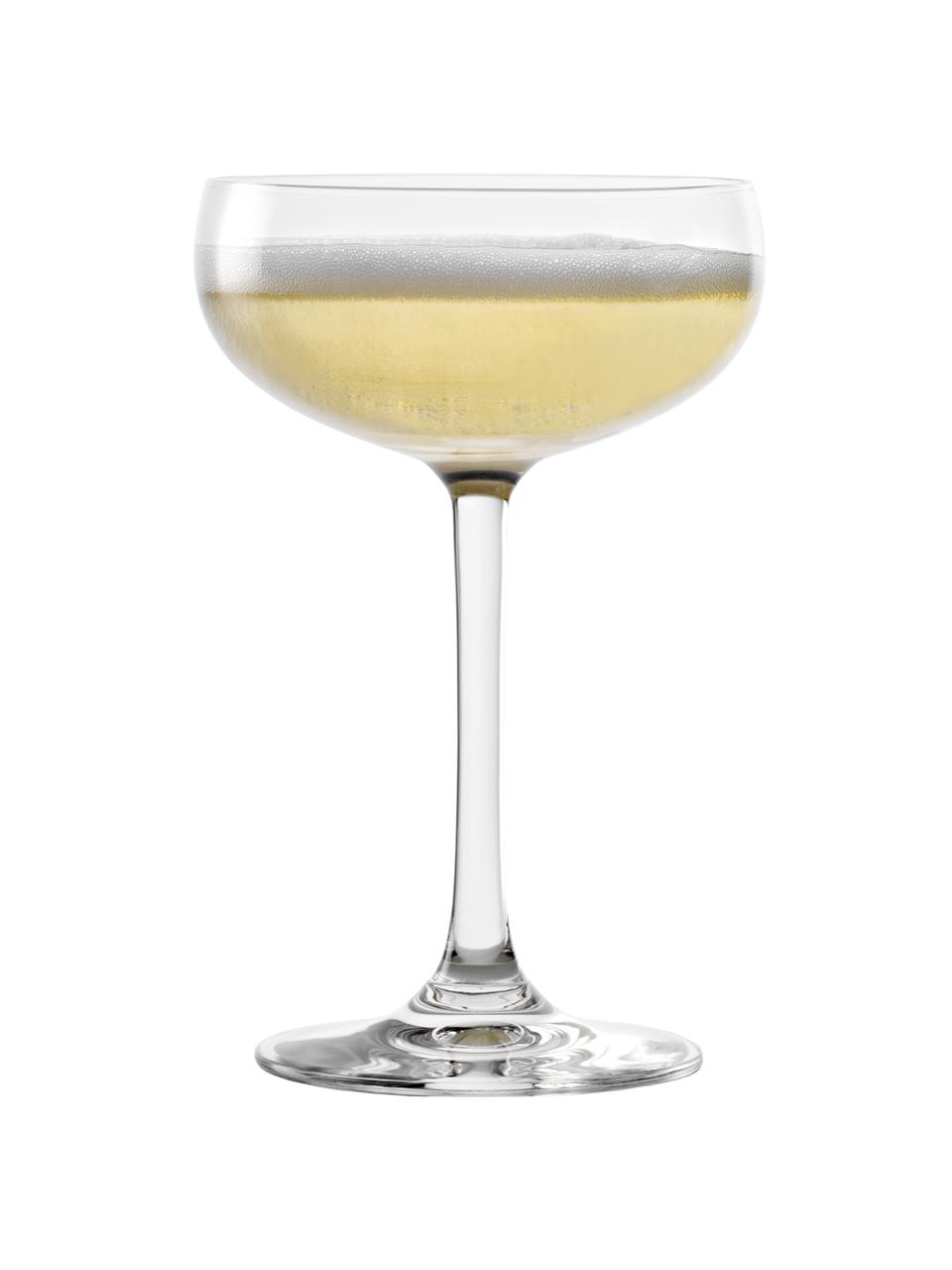 Coppa champagne in cristallo Elements 6 pz, Cristallo, Trasparente, Ø 10 x Alt. 15 cm, 230 ml