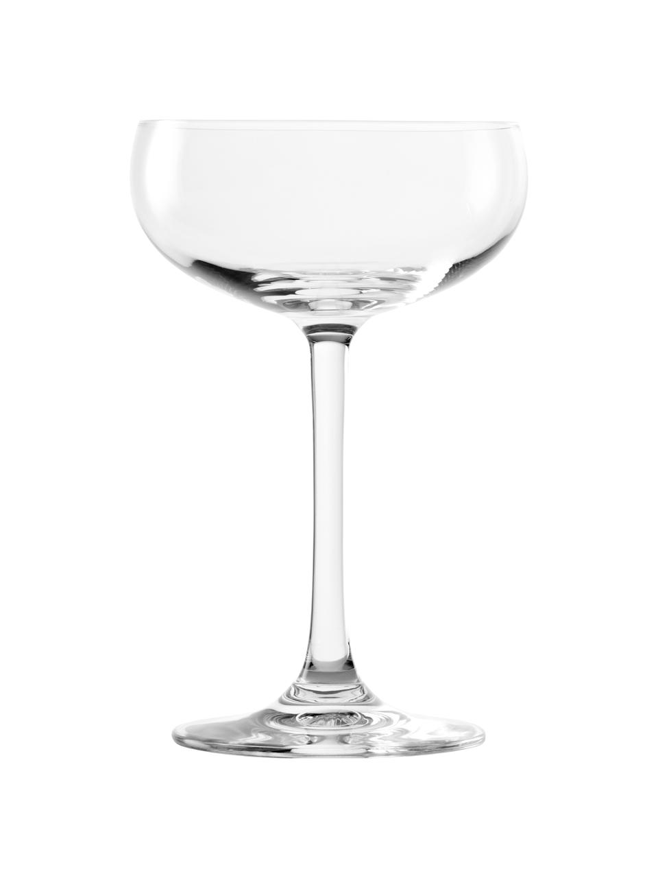 Coppa champagne in cristallo Elements 6 pz, Cristallo, Trasparente, Ø 10 x Alt. 15 cm, 230 ml