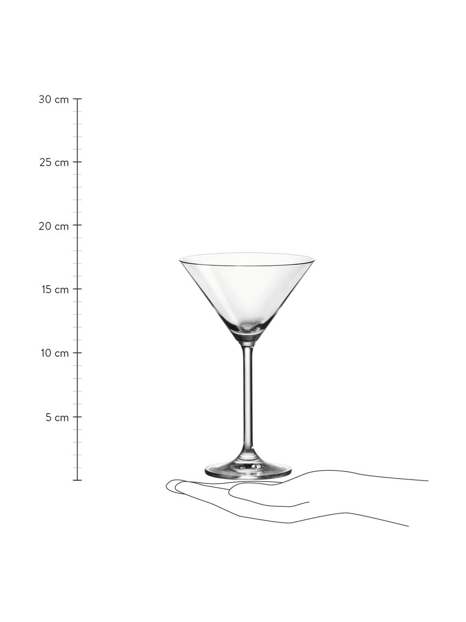 Verre à cocktail Daily, 6 pièces, Verre, Transparent, Ø 12 x haut. 18 cm, 270 ml
