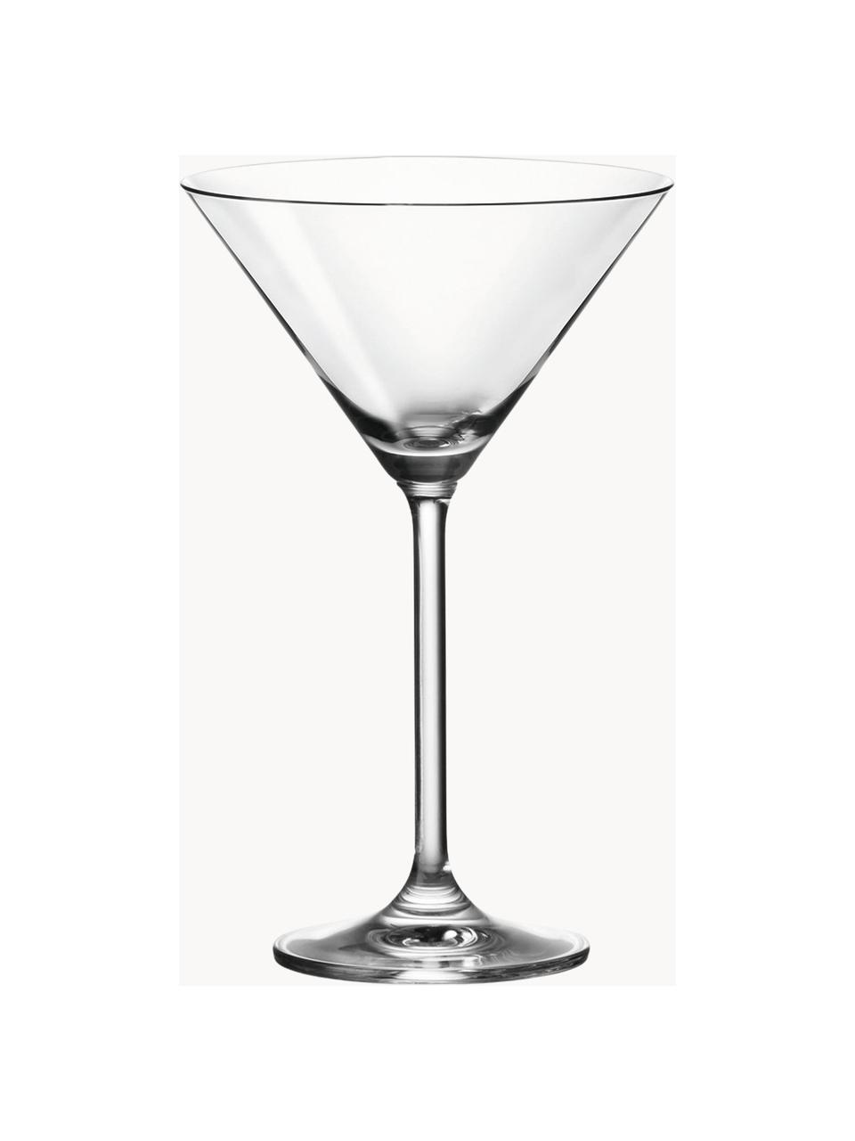 Cocktailglazen Daily, 6 stuks, Glas, Transparant, Ø 12 x H 18 cm, 270 ml