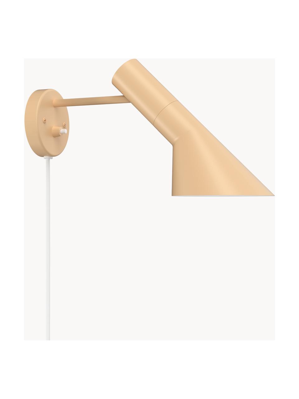 Wandleuchte AJ mit Stecker, Hellbeige, B 32 x H 18 cm