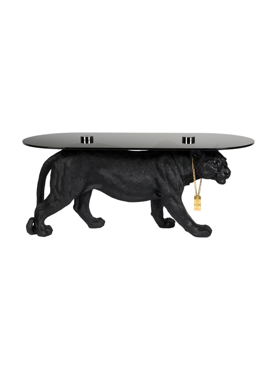 Table basse design Dope As Hell, Noir, larg. 90 x haut. 42 cm