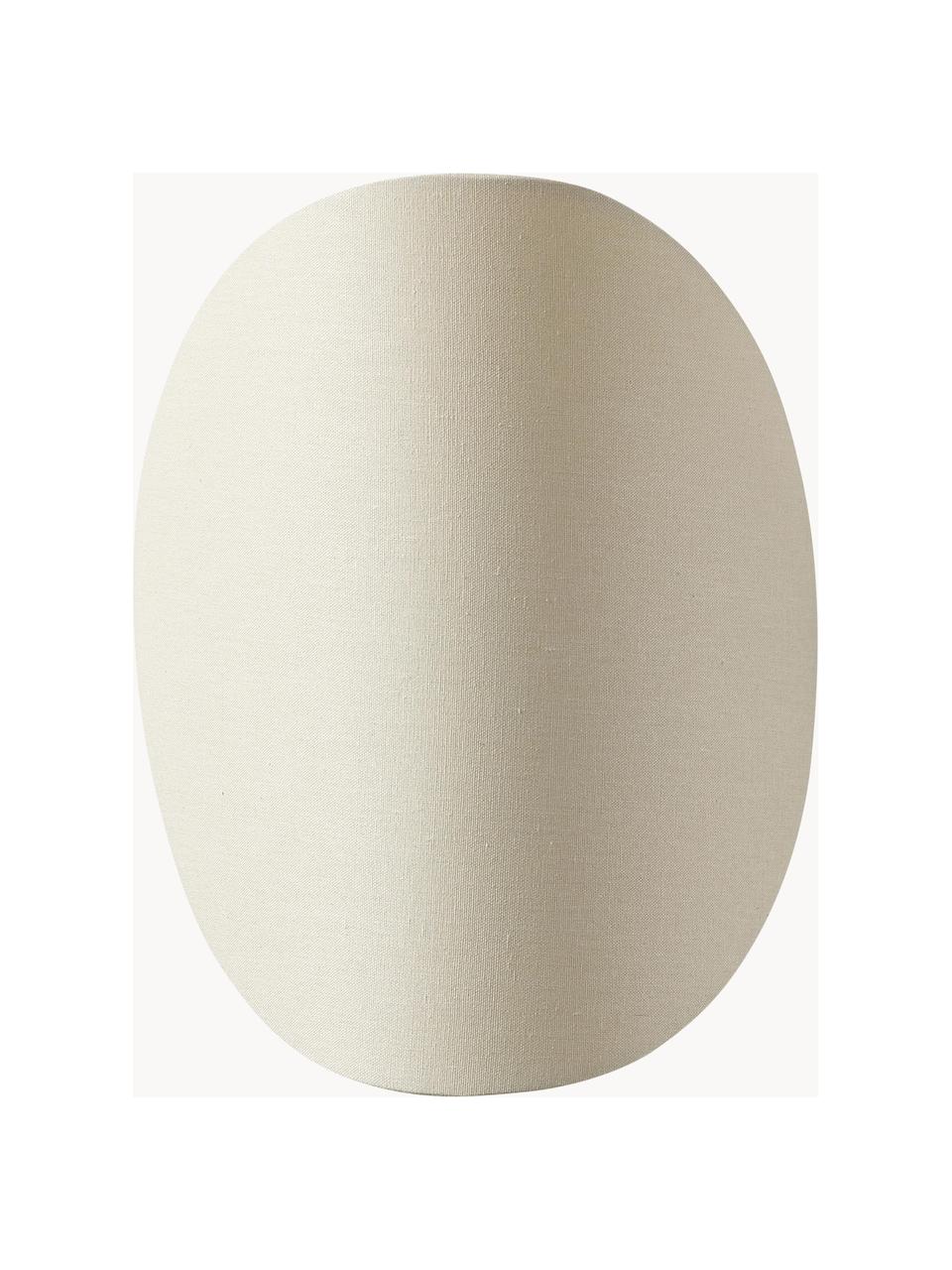 Design-Wandleuchte Kenzie aus Leinen, Lampenschirm: Leinen, Hellbeige, B 23 x H 30 cm