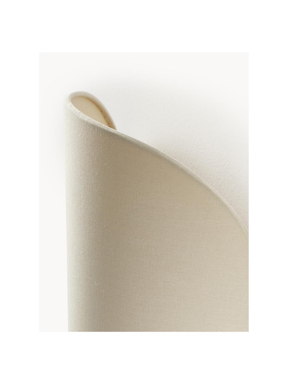 Applique di design in lino Kenzie, Paralume: lino, Beige chiaro, Larg. 23 x Alt. 30 cm