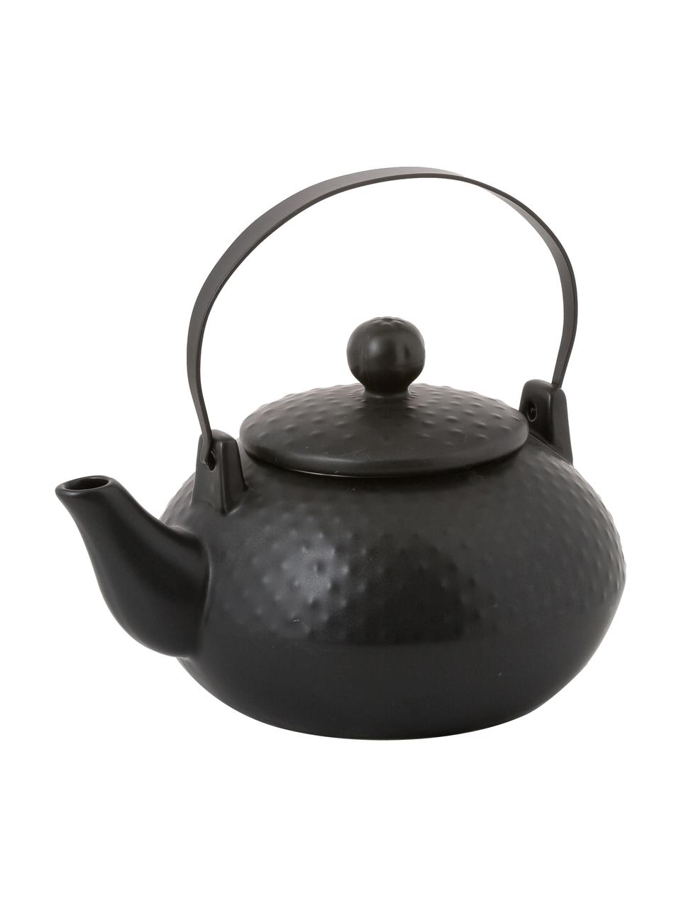 Serwis do herbaty Dots, 6 elem., Czarny, Komplet z różnymi rozmiarami