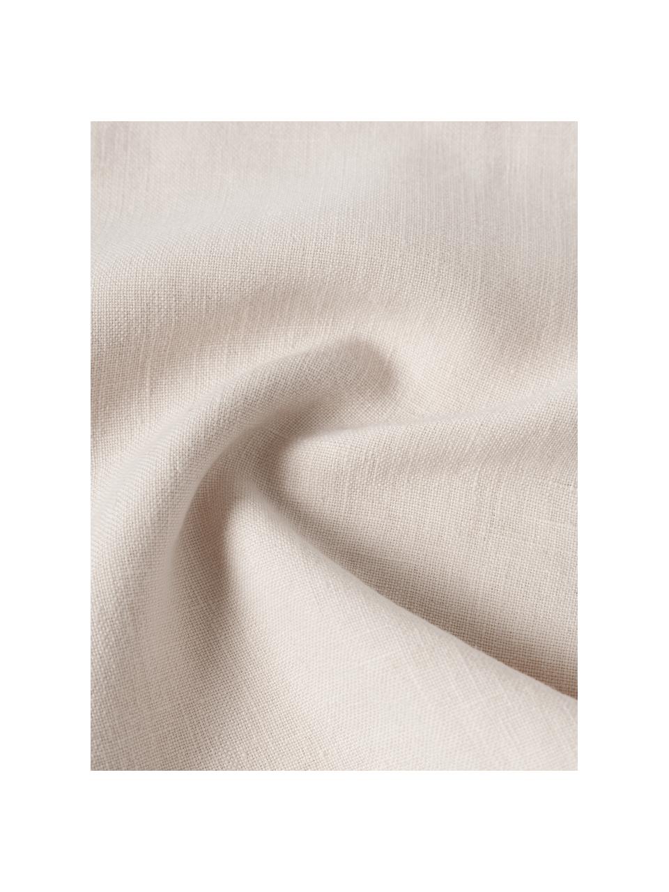 Housse de coussin pur lin avec franges Luana, 100 % pur lin

Le lin est naturellement doté d'un toucher plutôt rugueux et d'un aspect froissé
Sa résistance élevée au accrocs lui confère robustesse et longévité, Beige clair, larg. 50 x long. 50 cm