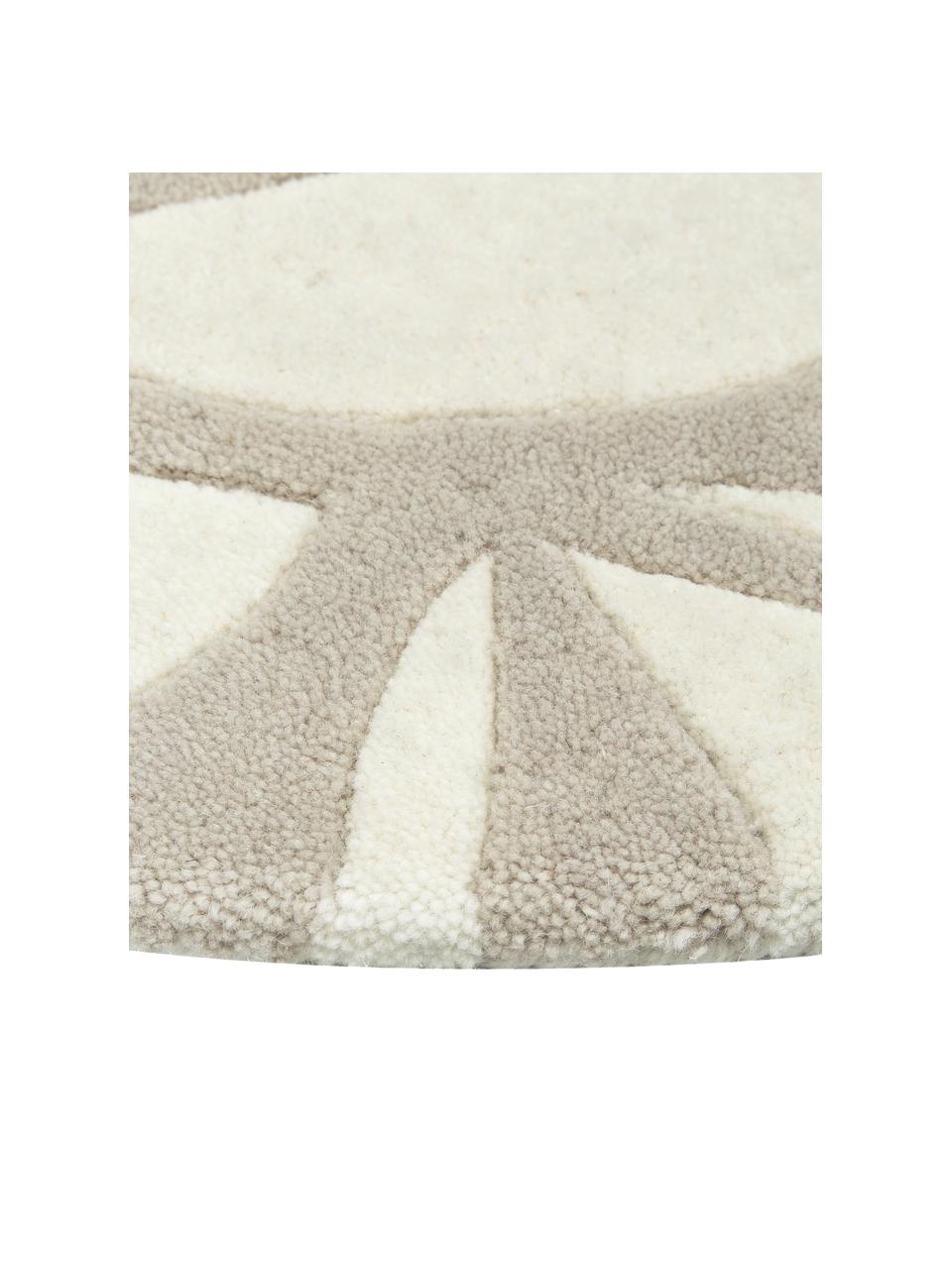 Okrągły ręcznie tuftowany dywan z wełny Lando, 100% wełna

Włókna dywanów wełnianych mogą nieznacznie rozluźniać się w pierwszych tygodniach użytkowania, co ustępuje po pewnym czasie, Beżowy, Ø 120 (Rozmiar S)