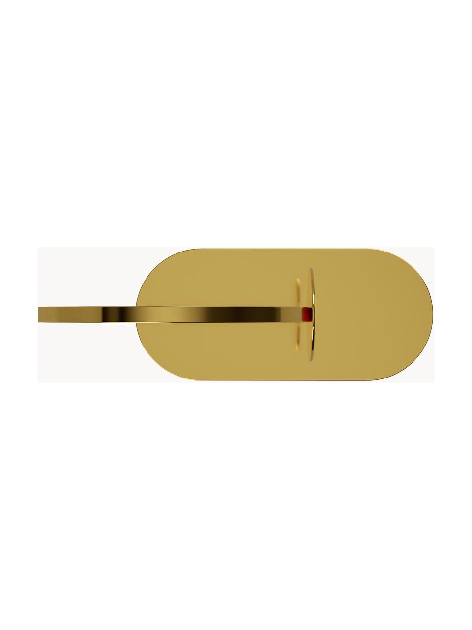 Knižní zarážka Bookworm, Nerezová ocel potažená mosazí, Zlatá, Š 15 cm, V 10 cm