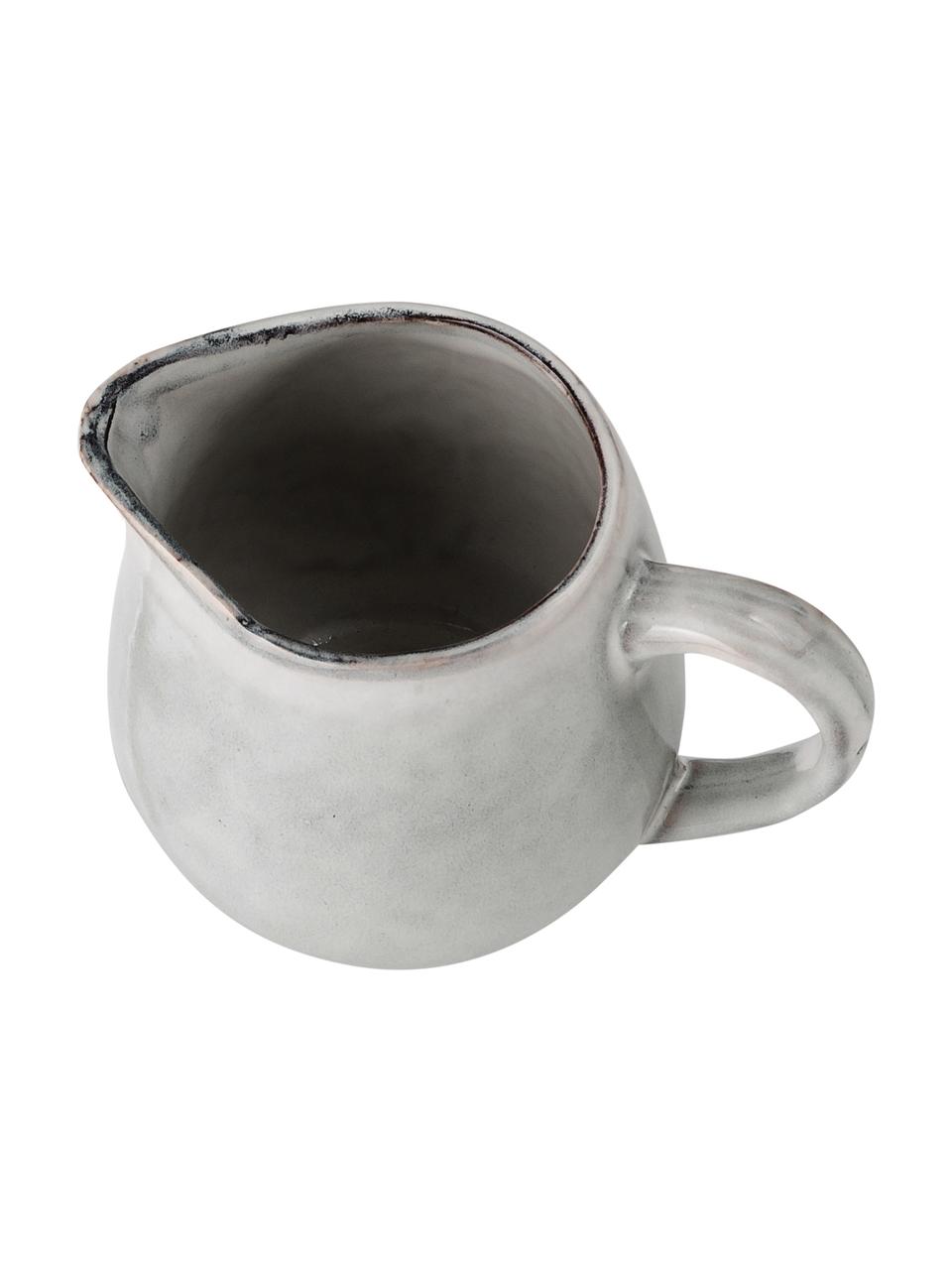 Lechera artesanal Nordic Sand, 300 ml, Cerámica de gres, Gris claro, Ø 12 x Al 9 cm