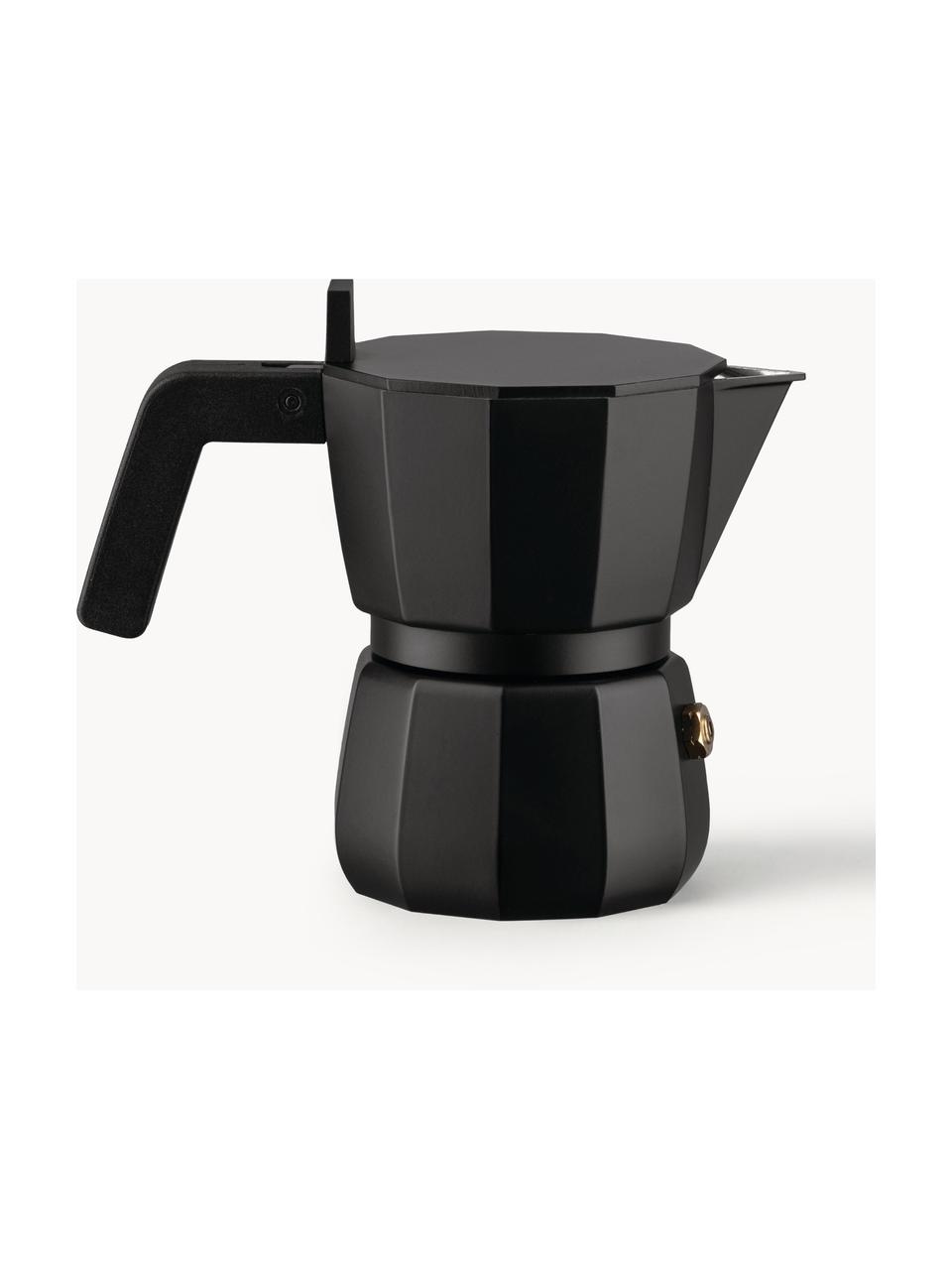 Espressokocher Moka, verschiedene Grössen, Aluminium, Kunststoff, Schwarz, B 14 x H 11 cm, für eine Tasse