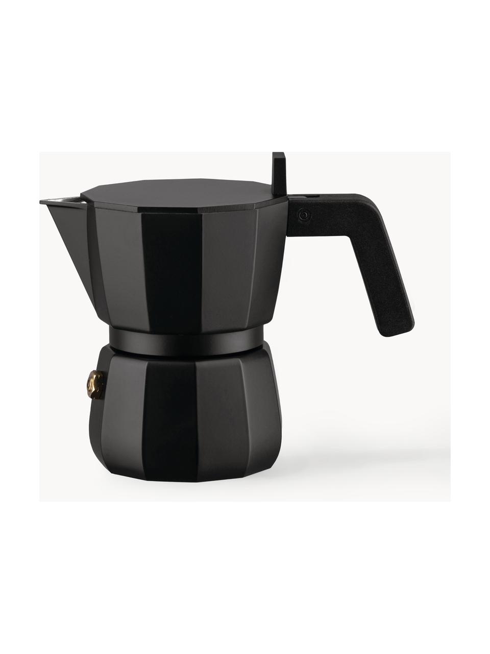 Kávovar na espresso Moka, Hliník, plast, Čierna, Š 14 x V 11 cm, na jednu šálku