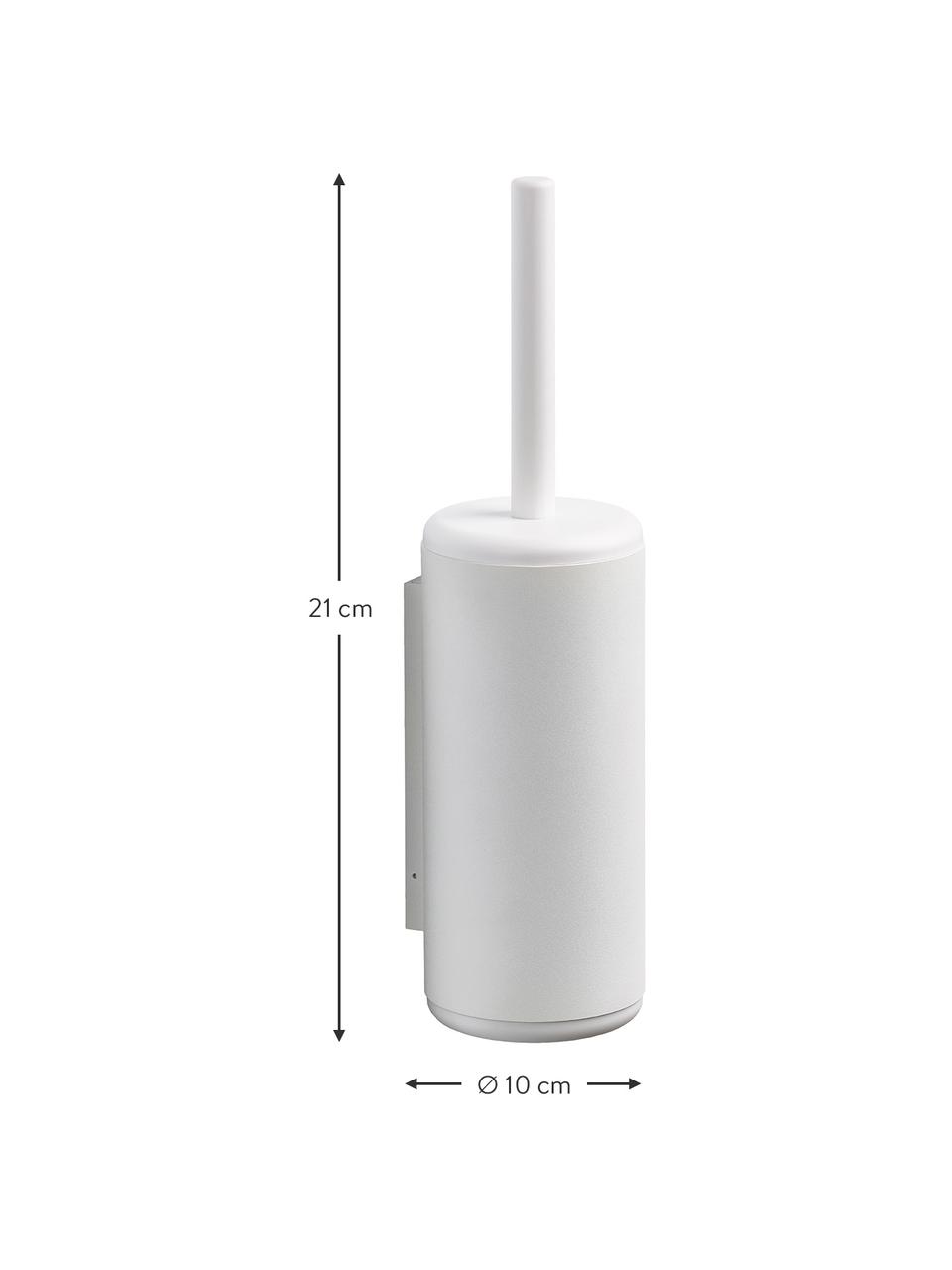 WC kartáč k připevnění na stěnu Rim, Bílá, Ø 11 cm, V 38 cm