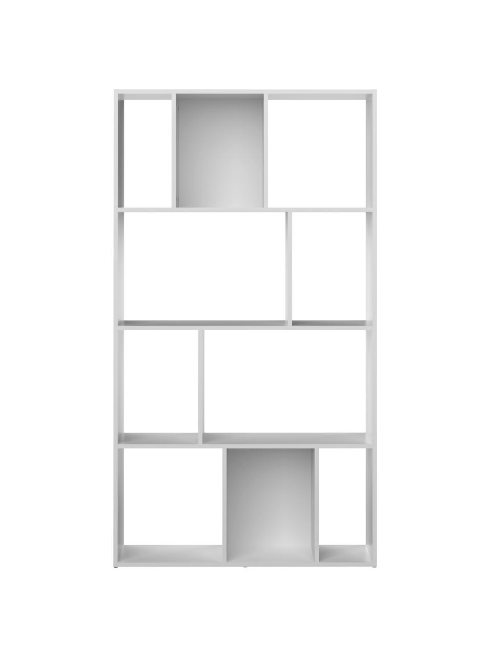 Regál Toronto, Dřevotříska potažená melaminem, Bílá, Š 98 cm, V 181 cm