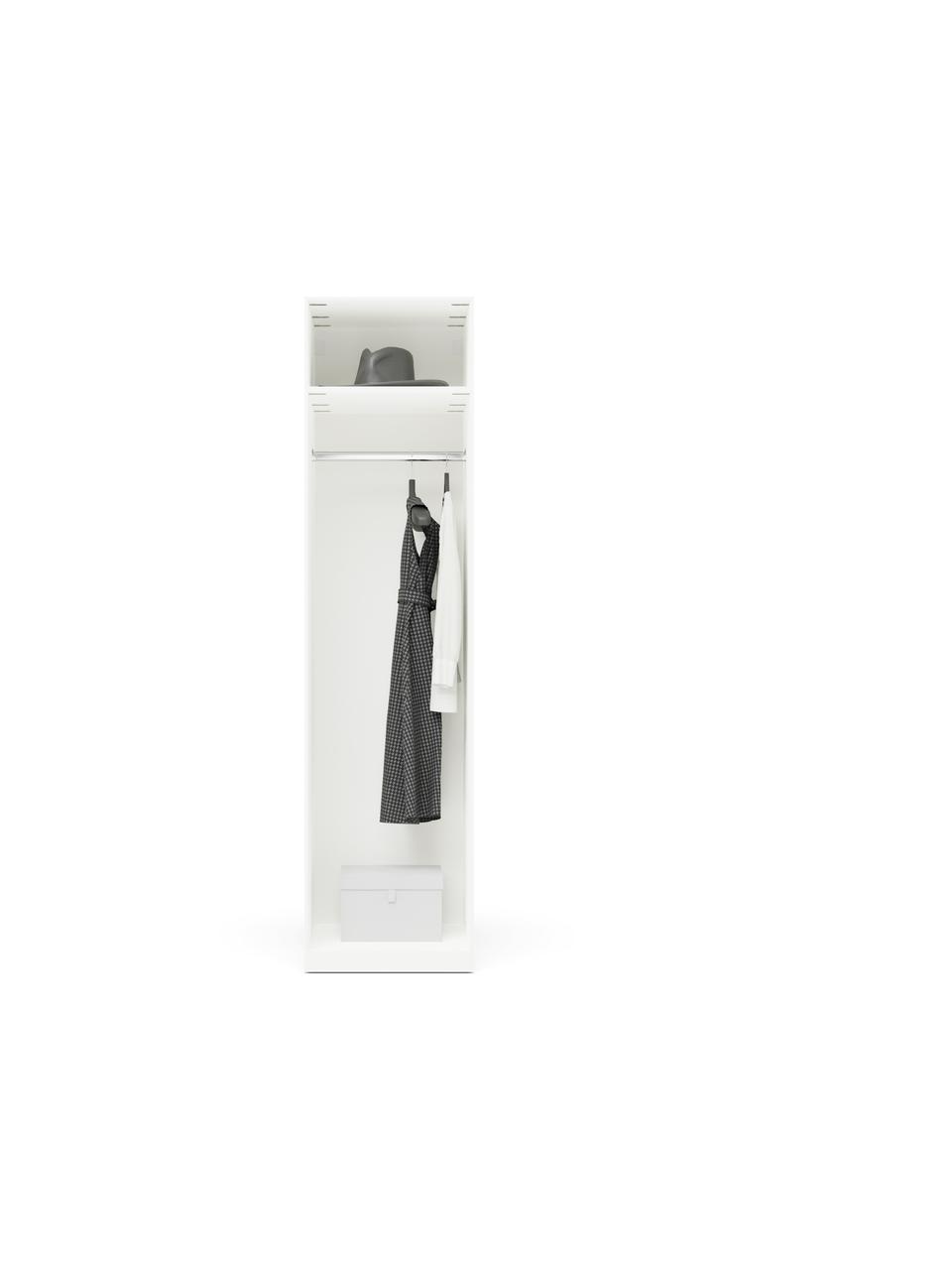 Armoire modulaire à portes battantes Charlotte, larg. 50 cm, plusieurs variantes, Blanc, Basic Interior, hauteur 200 cm