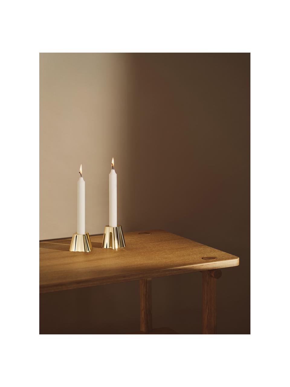 Kleiner Kerzenständer Alvar Aalto, H 5 cm, Messing, Messing, Ø 8 x H 5 cm