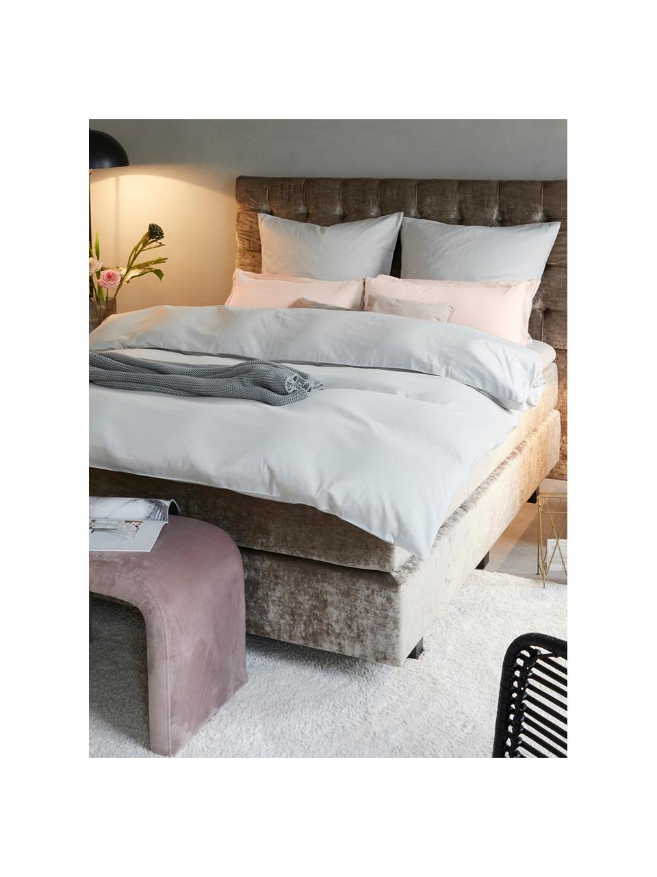 Poszewka na poduszkę z organicznej satyny bawełnianej Premium, 2 szt., Blady różowy, S 40 x D 80 cm
