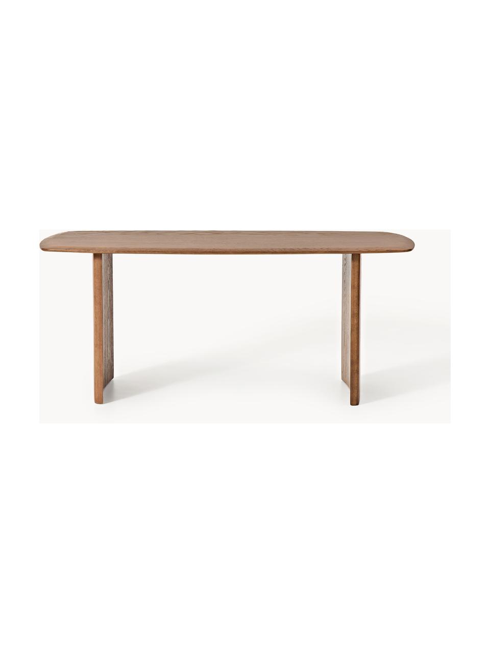 Table en chêne Chandler, Bois de chêne massif

Ce produit est fabriqué à partir de bois certifié FSC® issu d'une exploitation durable, Chêne, larg. 185 x prof. 90 cm