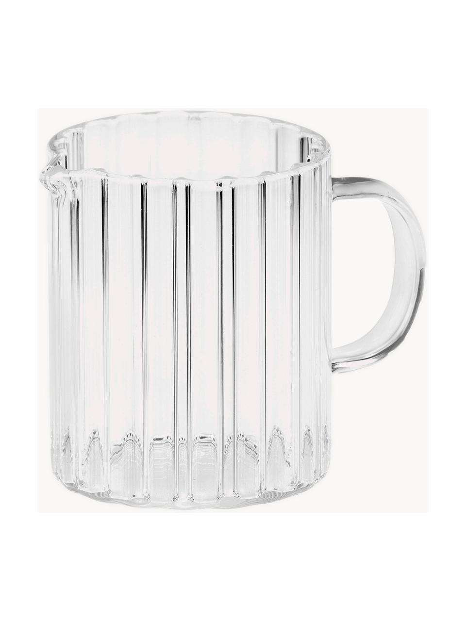 Pot à lait et sucrier en verre Brilia, 3 élém., Transparent, Lot de différentes tailles