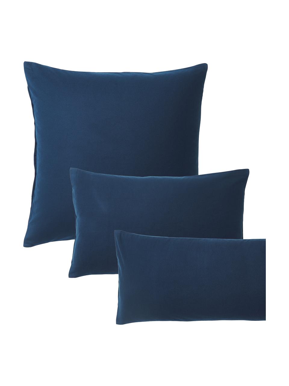 Federa in flanella Biba, Blu navy, Larg. 50 x Lung. 80 cm