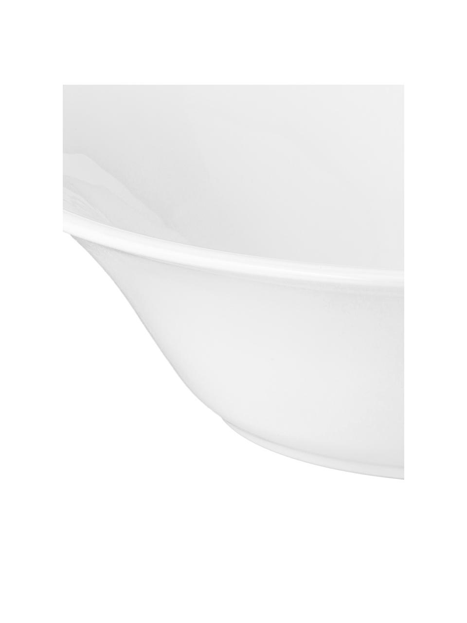 Saladier rustique Constance, Ø 30 cm, Grès cérame, Blanc, Ø 30 x haut. 9 cm