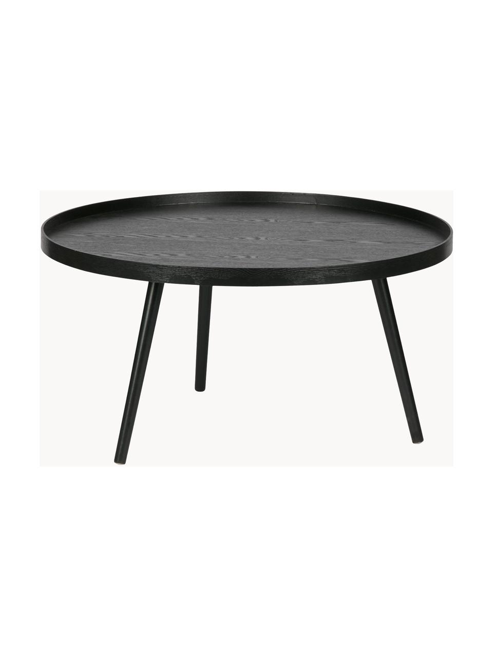 Okrúhly konferenčný stolík Mesa, Čierna, Ø 78 cm