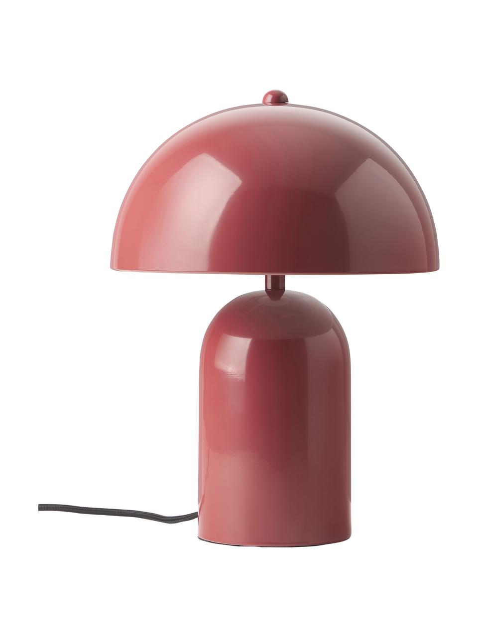 Lampa stołowa w stylu retro Walter, Czerwony, błyszczący, Ø 25 x W 34 cm