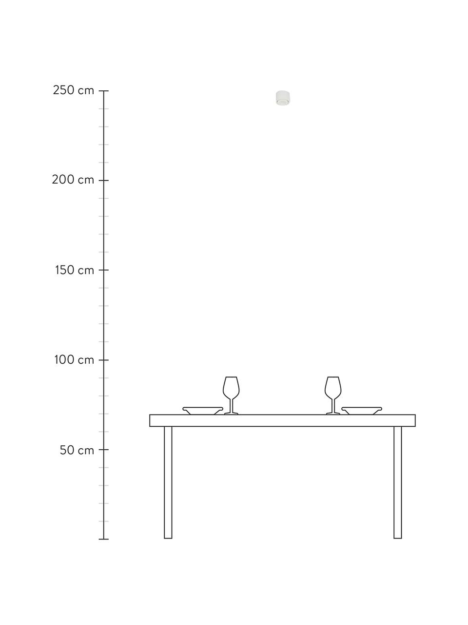 LED-Deckenspot Anzio in Weiß, Weiß, Ø 8 x H 5 cm