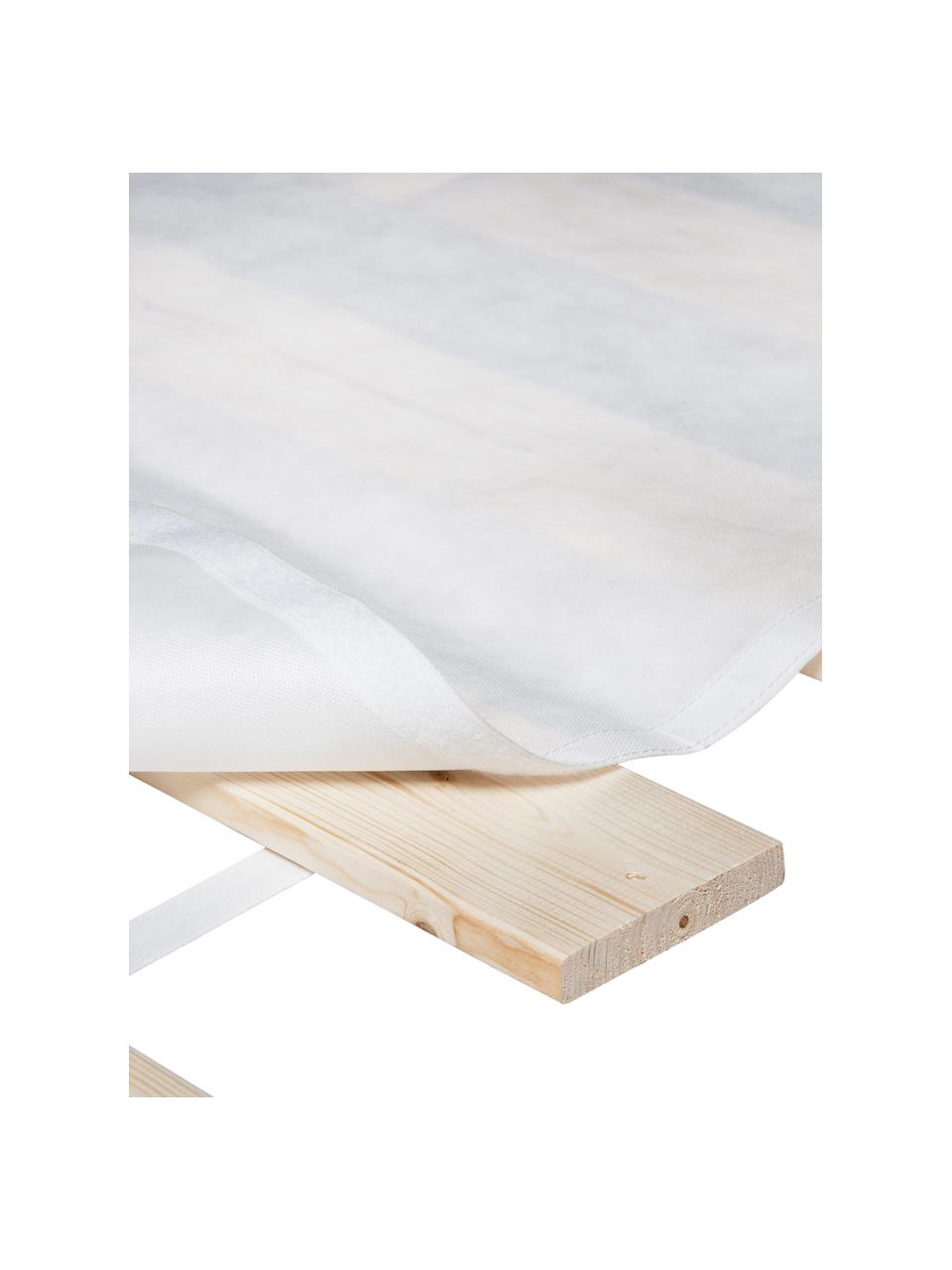 Somier de láminas Juan Carlos, 2 uds., Láminas: madera de abeto maciza, Láminas: madera clara Cubresomier: blanco, An 160 x L 200 cm