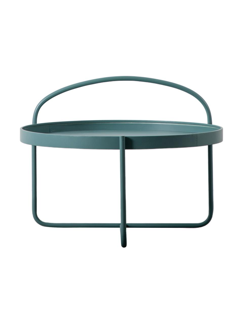 Kulatý konferenční stolek Melbury, Ocel s práškovým nástřikem, Modrá, Ø 65 cm, V 50 cm