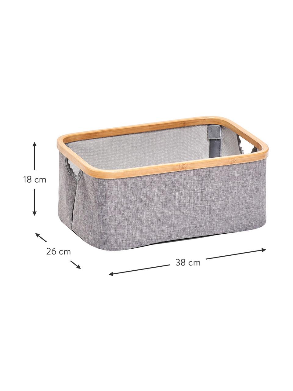 Panier de rangement Appa, Gris, beige, larg. 30 x haut. 16 cm