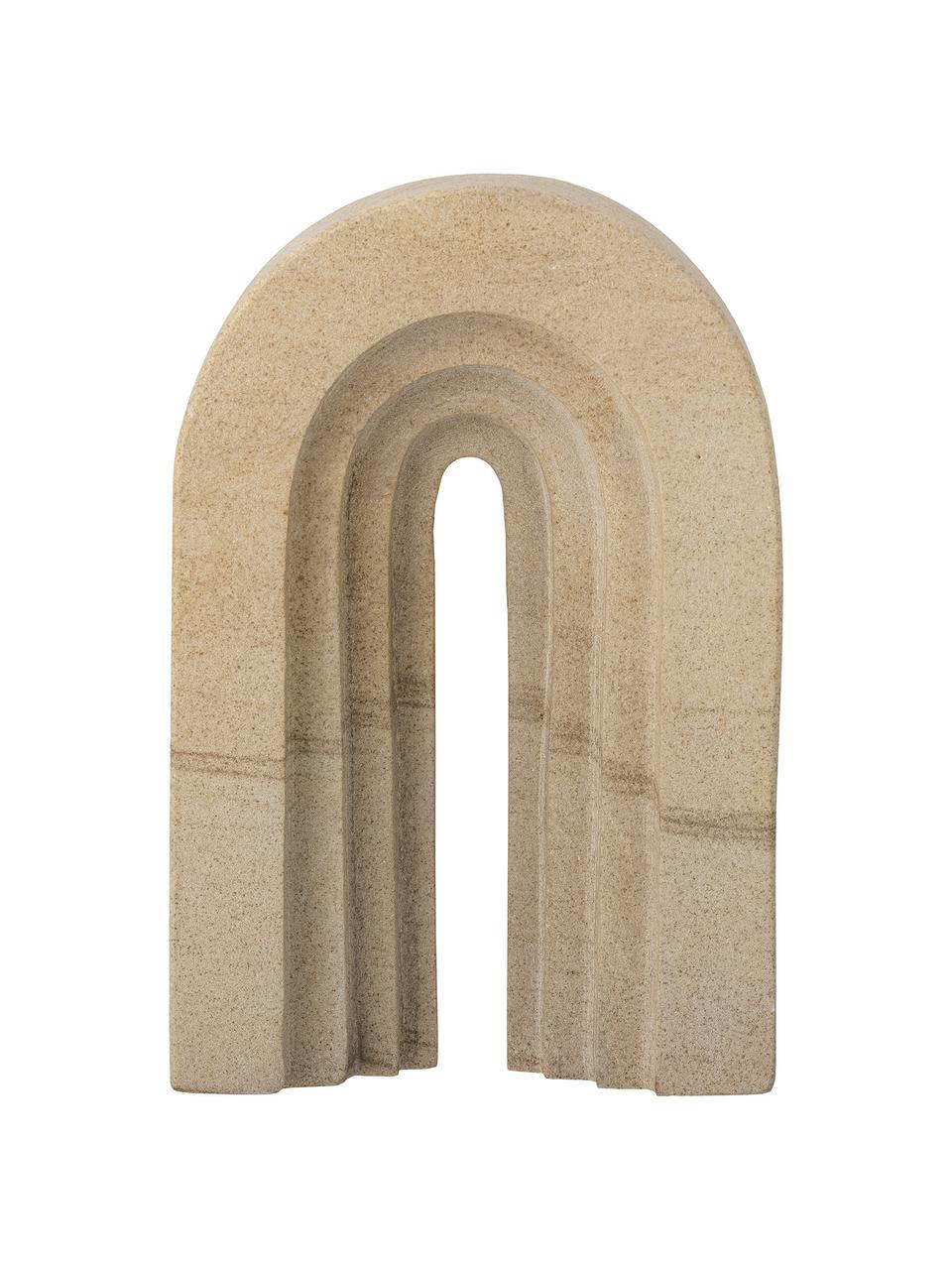 Objet décoratif Laia, Grès, Couleur sable, larg. 13 x haut. 20 cm