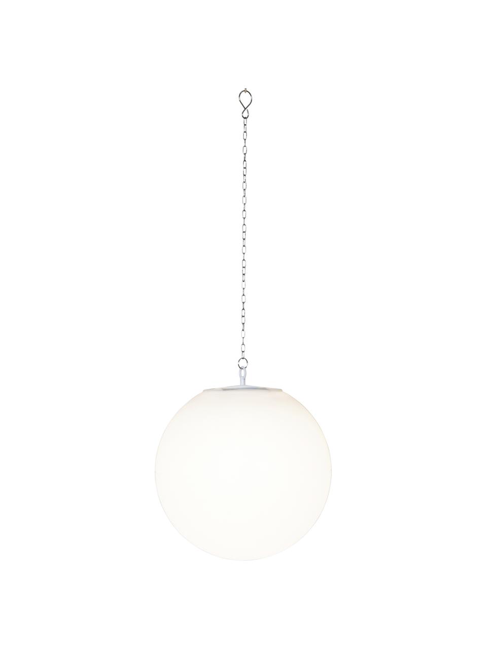 Lampe boule solaire d'extérieur LED Globy, Blanc, Ø 30 x haut. 29 cm