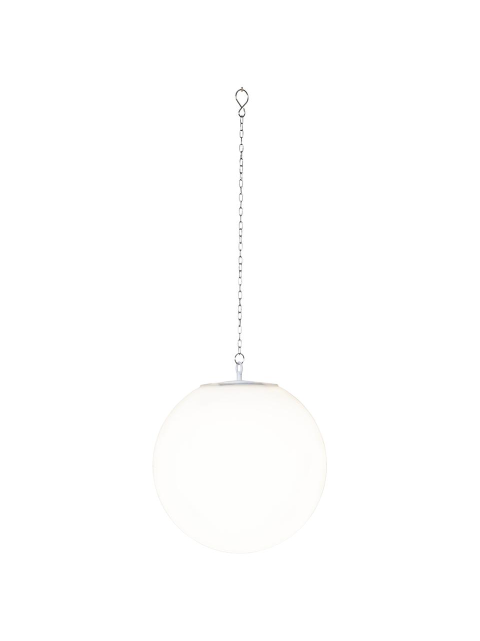 Lampe boule solaire d'extérieur LED Globy, Blanc, Ø 30 x haut. 29 cm