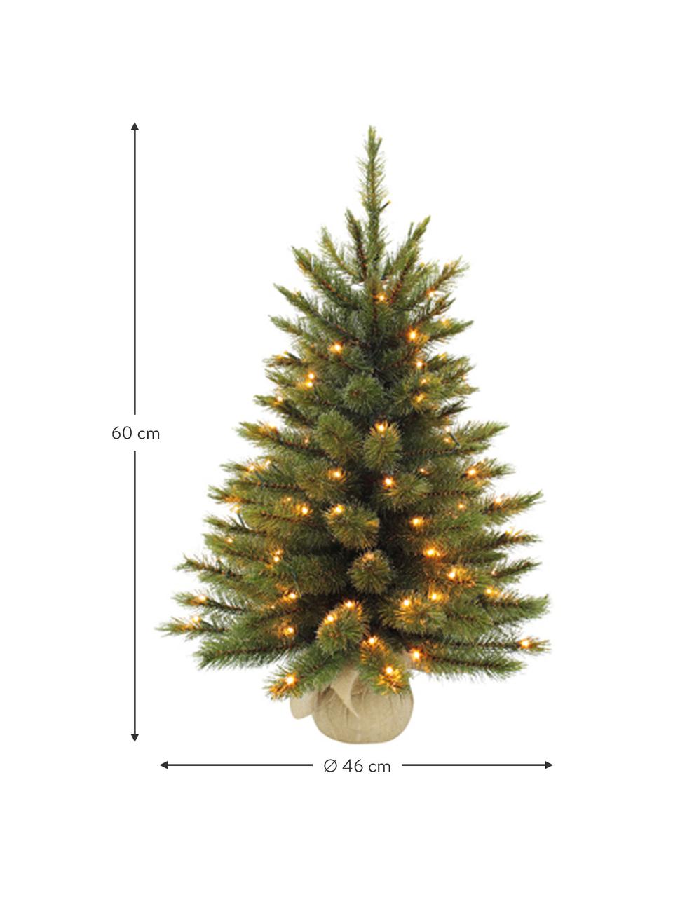 Árbol de Navidad artificial LED Forest, Verde, Ø 61 x Al 90 cm