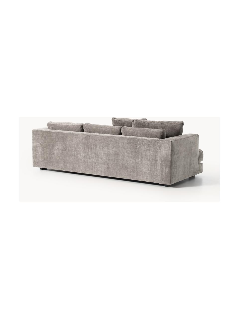 Sofa Tribeca (3-Sitzer), Bezug: 100 % Polyester Der strap, Gestell: Buchenholz, Kiefernholz, , Füße: Kiefernholz Dieses Produk, Webstoff Taupe, B 228 x T 104 cm