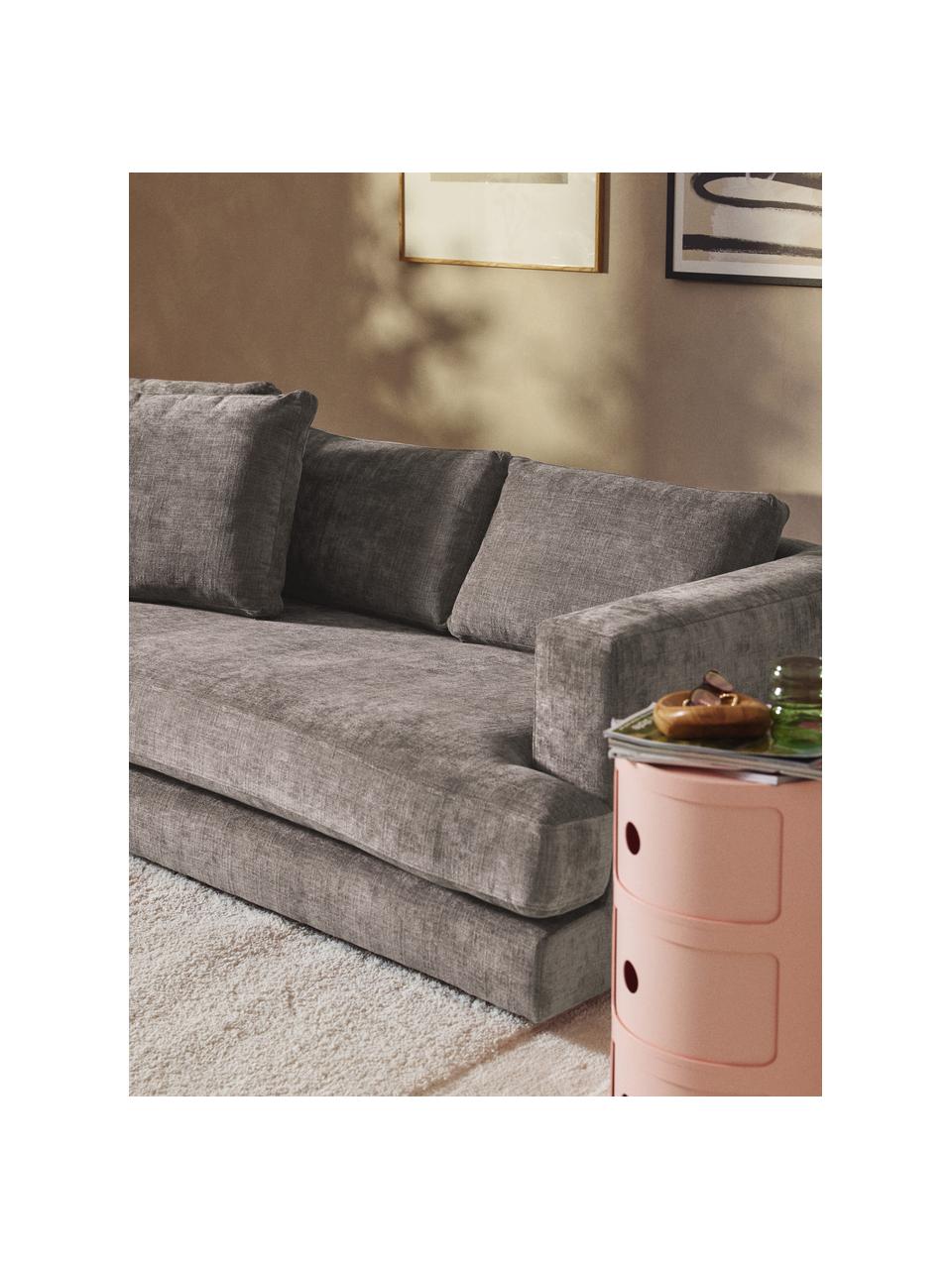 Sofa Tribeca (3-Sitzer), Bezug: 100 % Polyester Der strap, Gestell: Buchenholz, Kiefernholz, , Webstoff Taupe, B 228 x T 104 cm