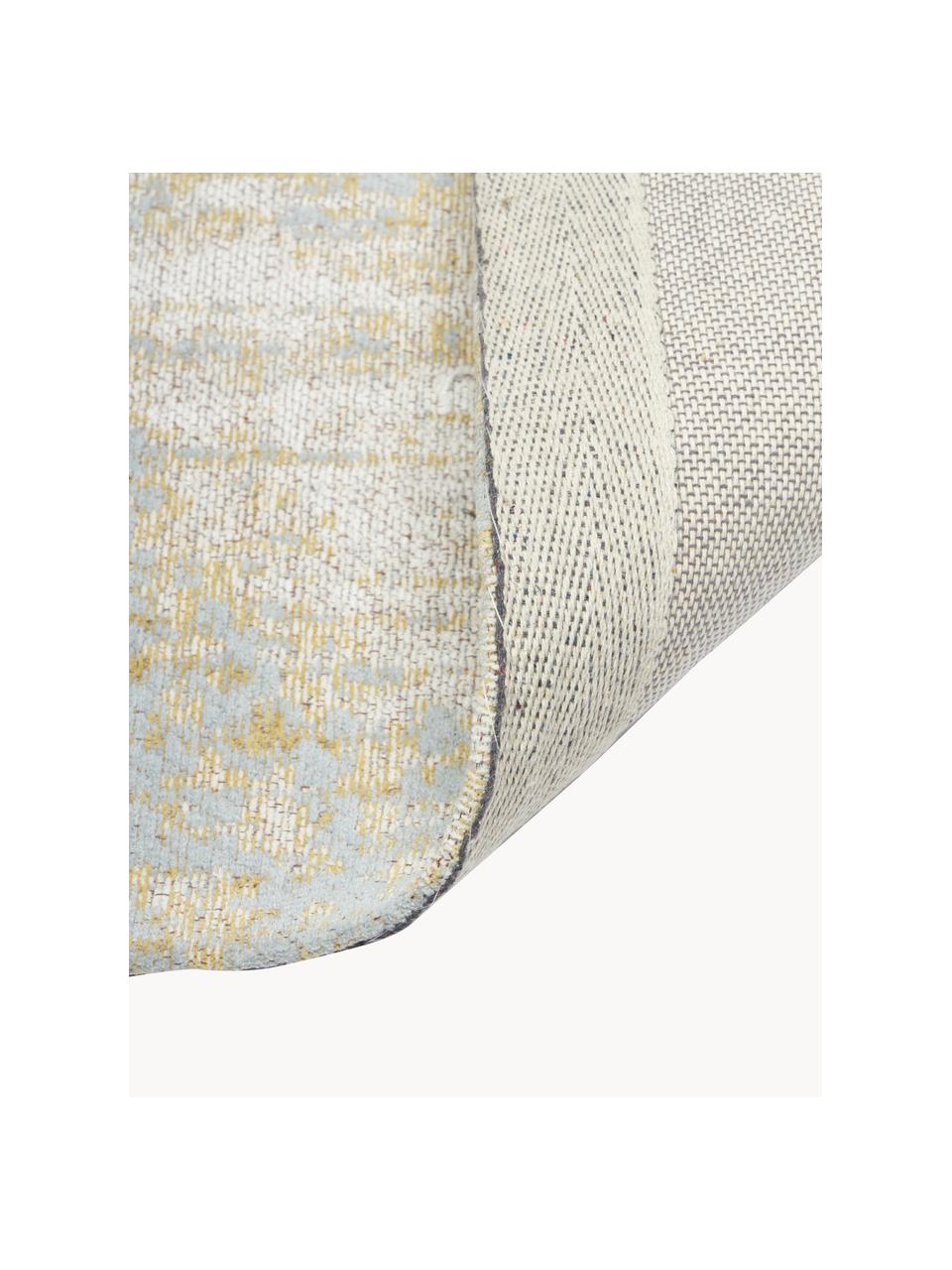 Ručne tkaný bavlnený behúň Luise, Odtiene sivej, tóny hnedej, Š 80 x D 300 cm