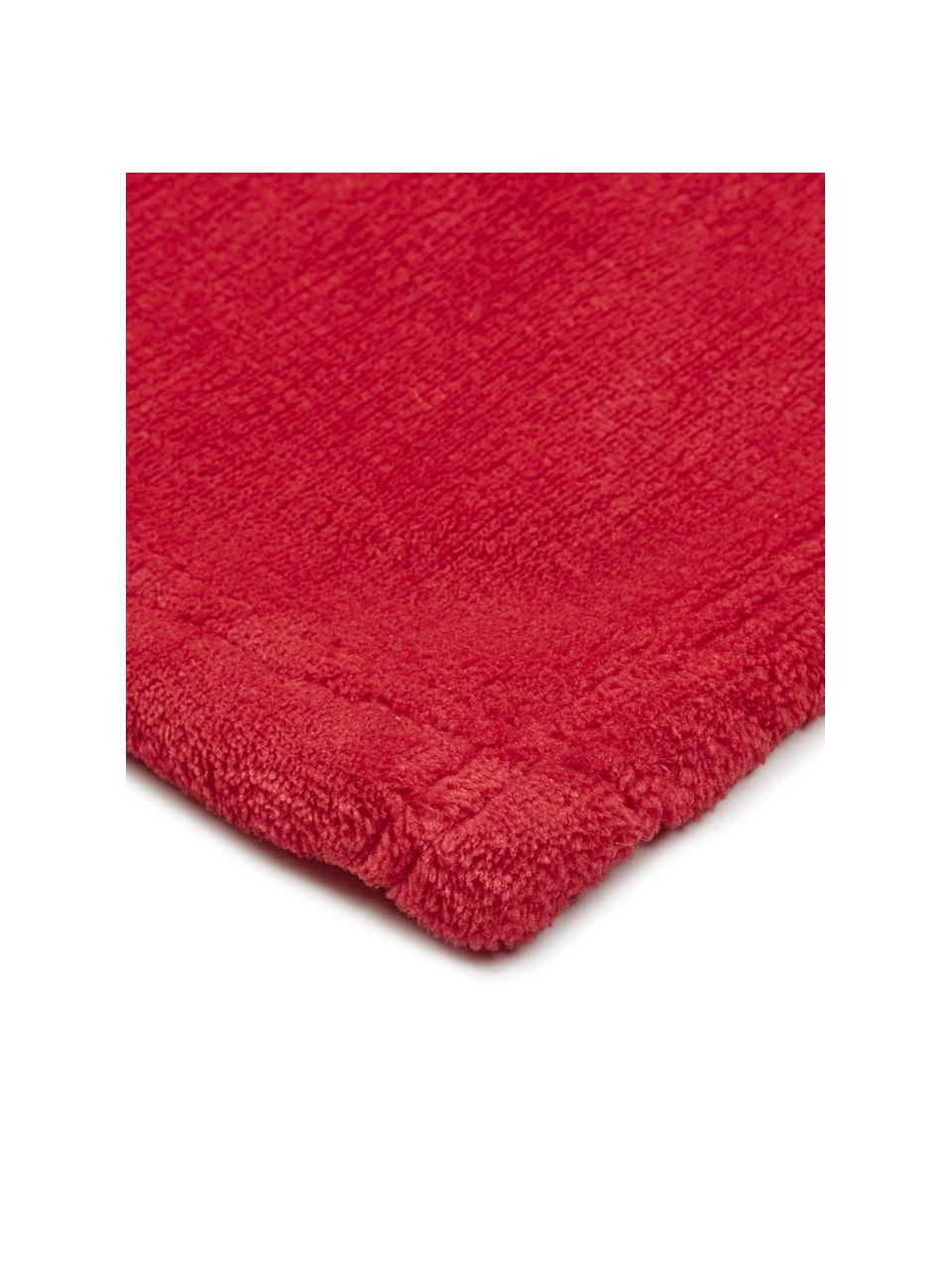 Zachte fleece plaid Doudou in rood, Polyester, Rood, 130 x 160 cm