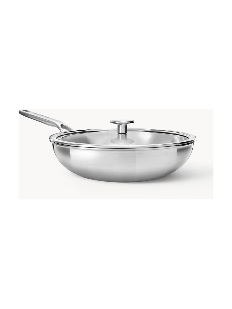 Wok KitchenAid, Odcienie srebrnego, Ø 28 cm