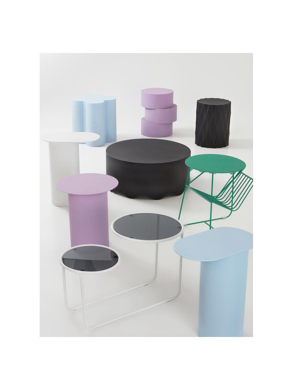 Runder Beistelltisch Zele, Eisen, pulverbeschichtet, Lavendel, Ø 46 x H 51 cm