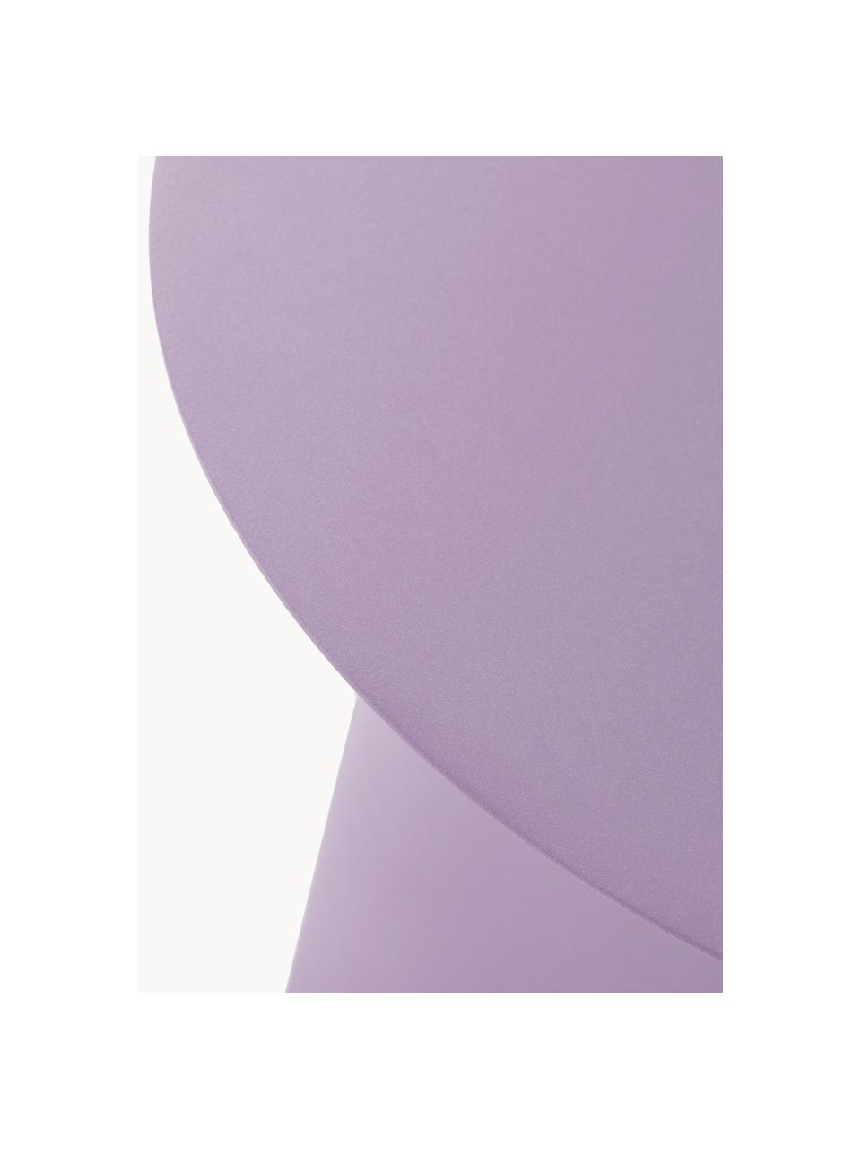 Ronde bijzettafel Zele, Gepoedercoat ijzer, Lavendel, Ø 46 x H 51 cm