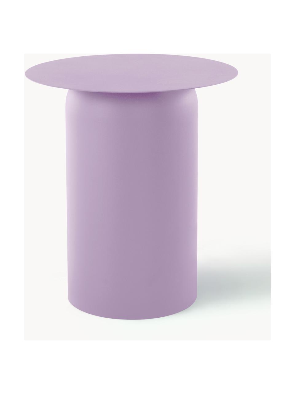 Ronde bijzettafel Zele, Gepoedercoat ijzer, Lavendel, Ø 46 x H 51 cm