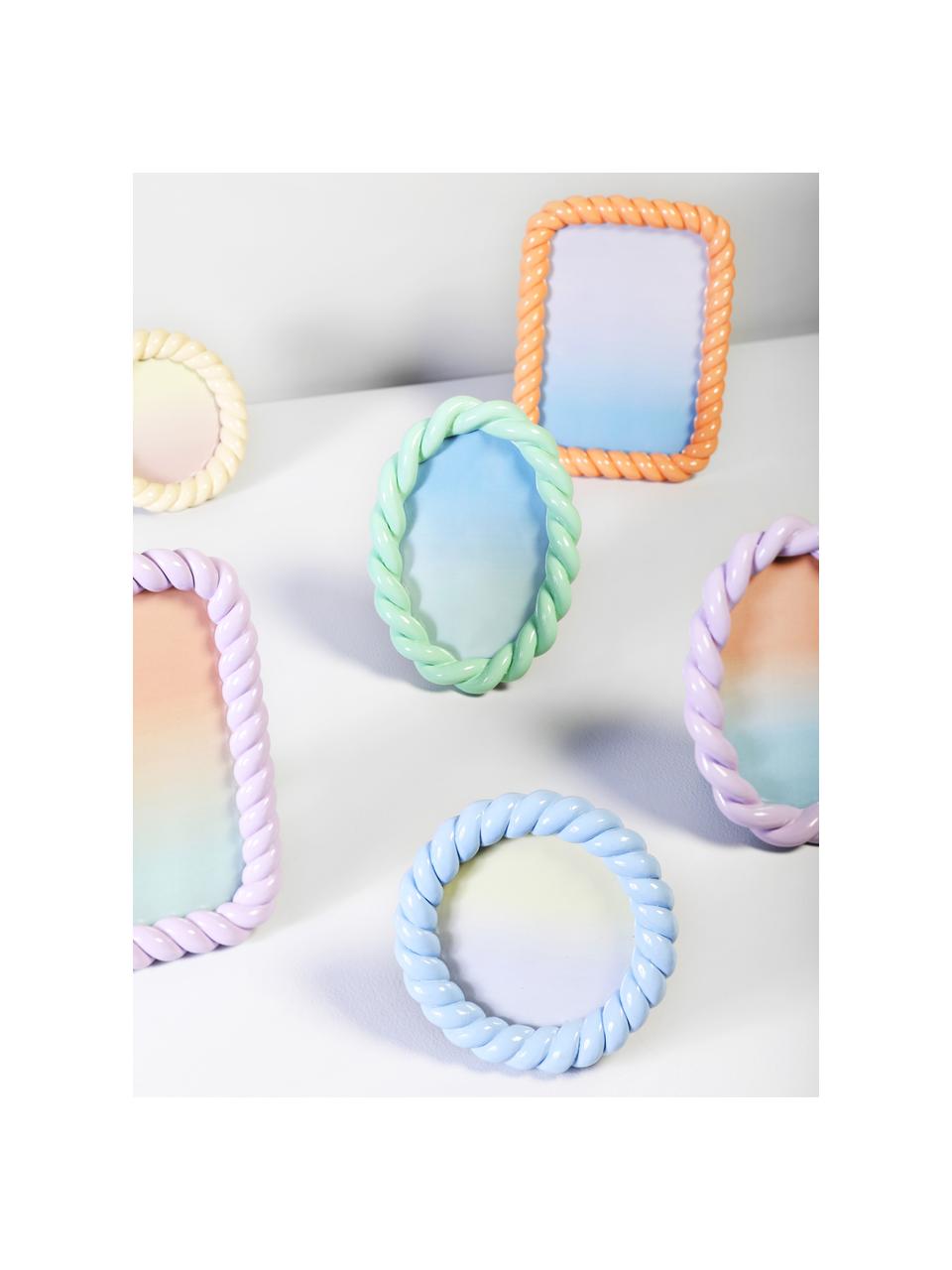 Cadre photo Braid, Plastique, Lilas, larg. 10 x haut. 15 cm