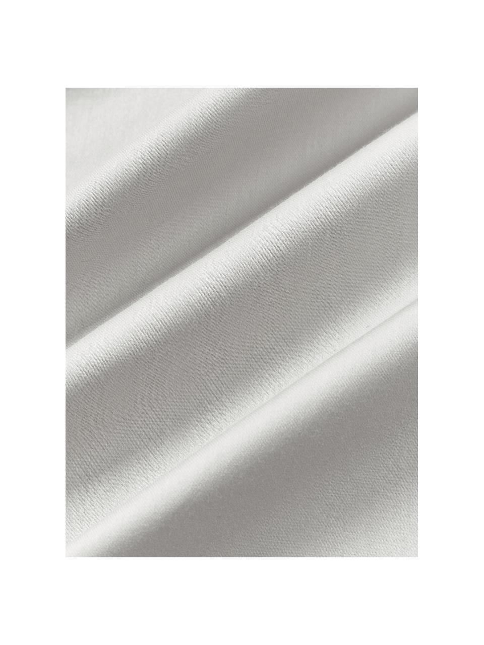 Baumwollsatin-Bettdeckenbezug Comfort, Webart: Satin Fadendichte 250 TC,, Hellgrau, B 200 x L 200 cm